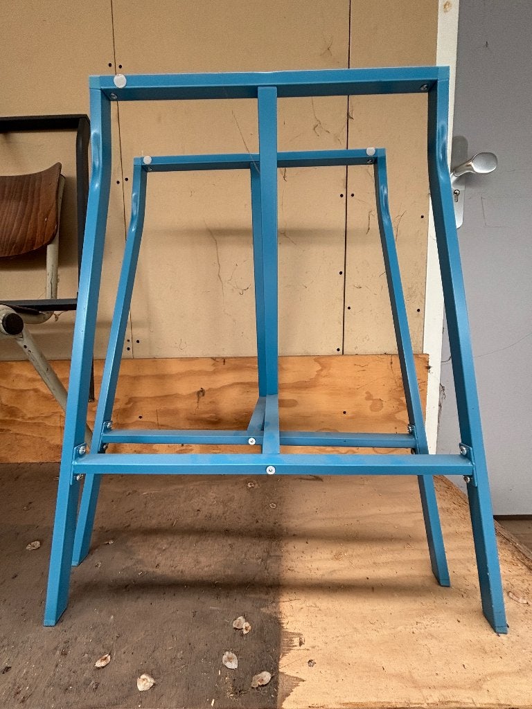 IKEA LERBERG schragen blauw/table legs blue, 50 tot 100 cm, Zo goed als nieuw, Overige vormen, Overige materialen