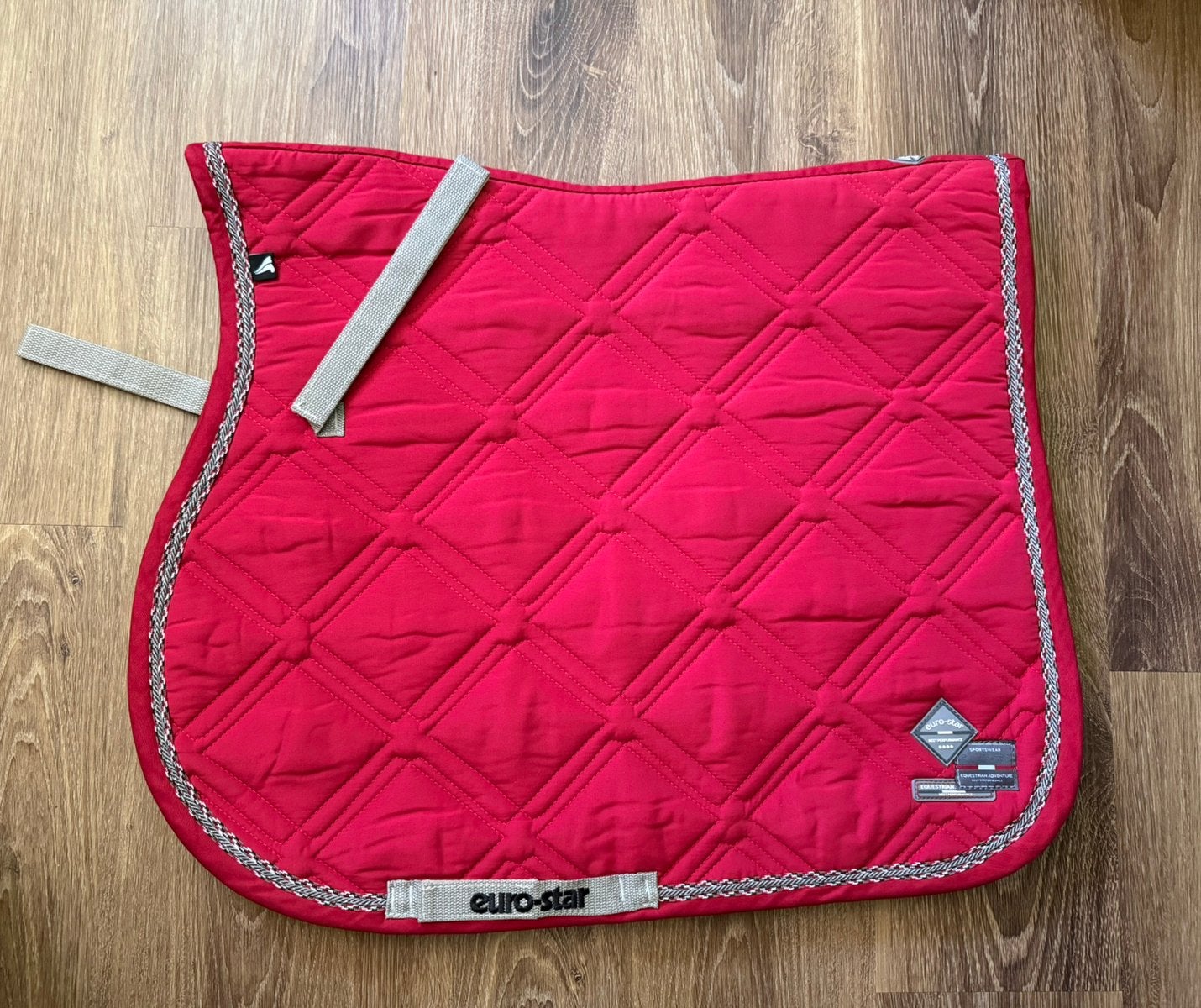 Eurostar dekje rood VS full, grijze bies nieuw!, Dieren en Toebehoren, Full (L), Overige merken, Rood, Nieuw