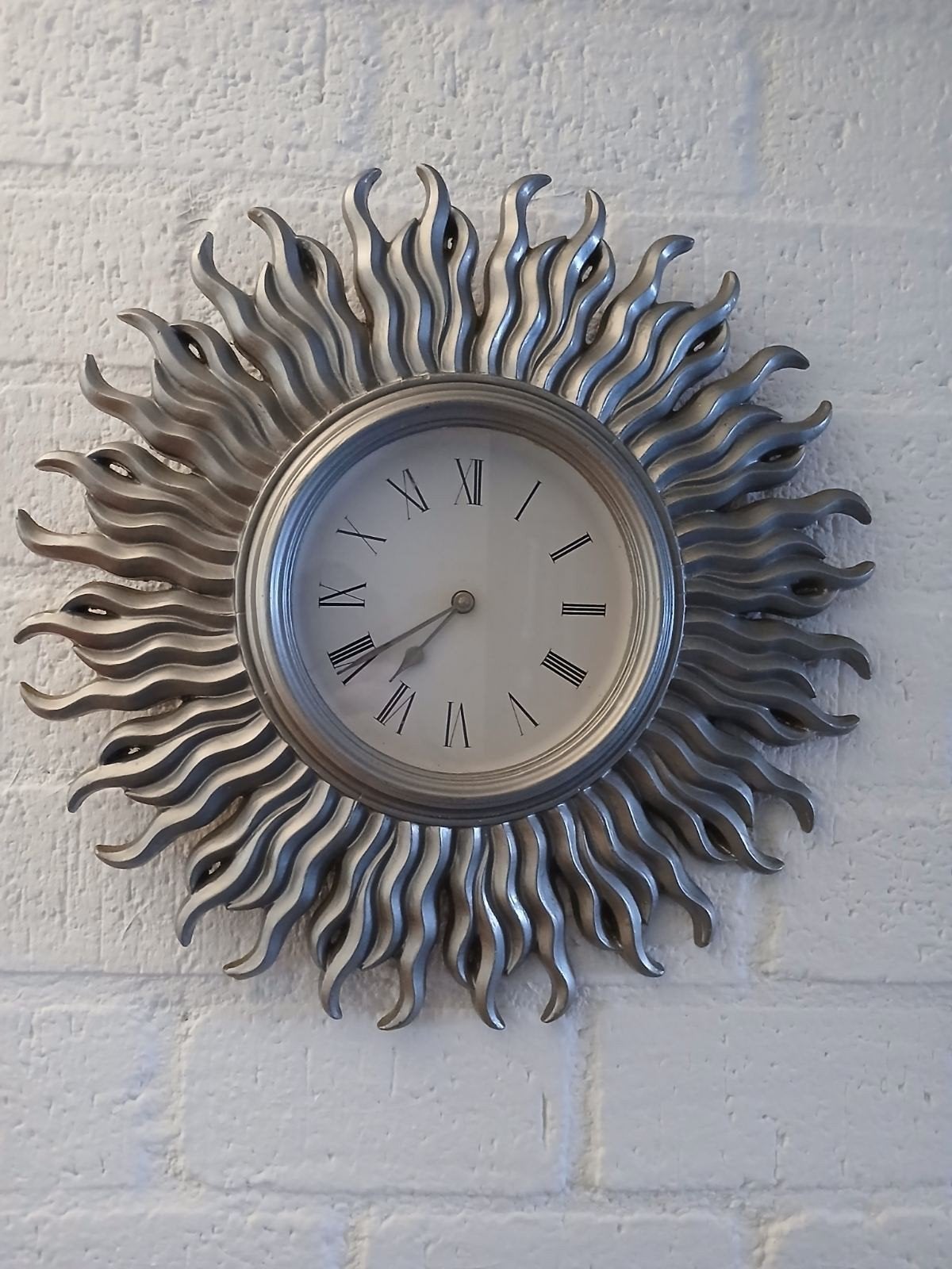 Wandklok zon, Huis en Inrichting, Ophalen of Verzenden, Gebruikt, Wandklok