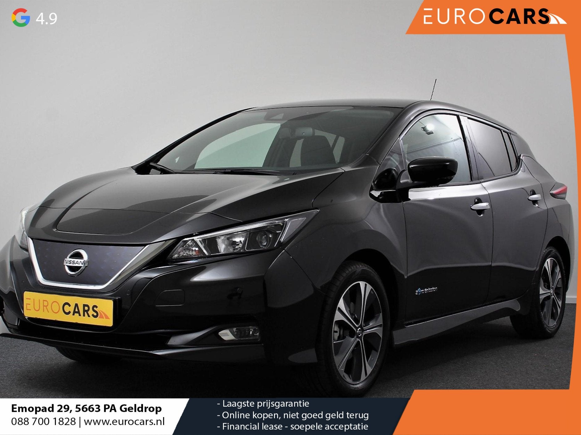 Nissan LEAF N-Connecta 40 kWh Navigatie Bluetooth Cruise Con, Stof, Gebruikt, Origineel Nederlands, 270 km