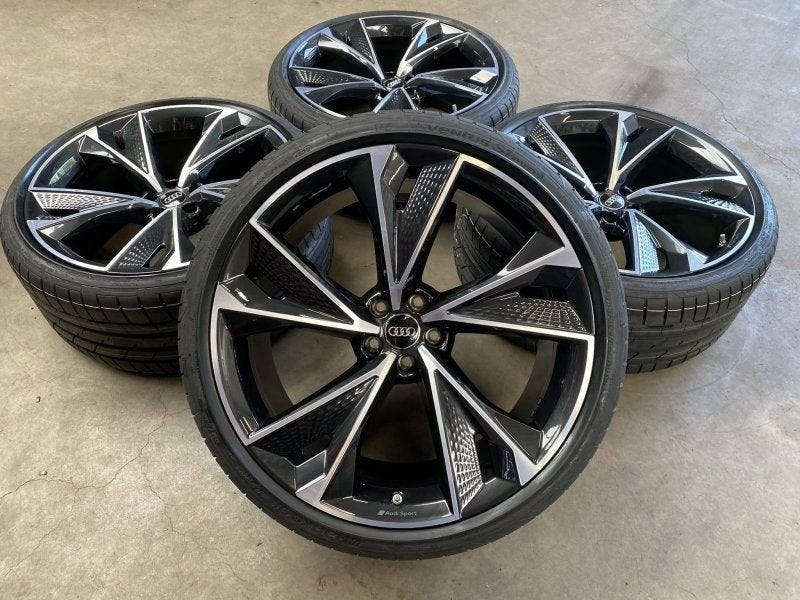 22 inch originele Audi Sport velgen  zomerbanden Audi RS6 RS, -, -, Banden en Velgen, Nieuw