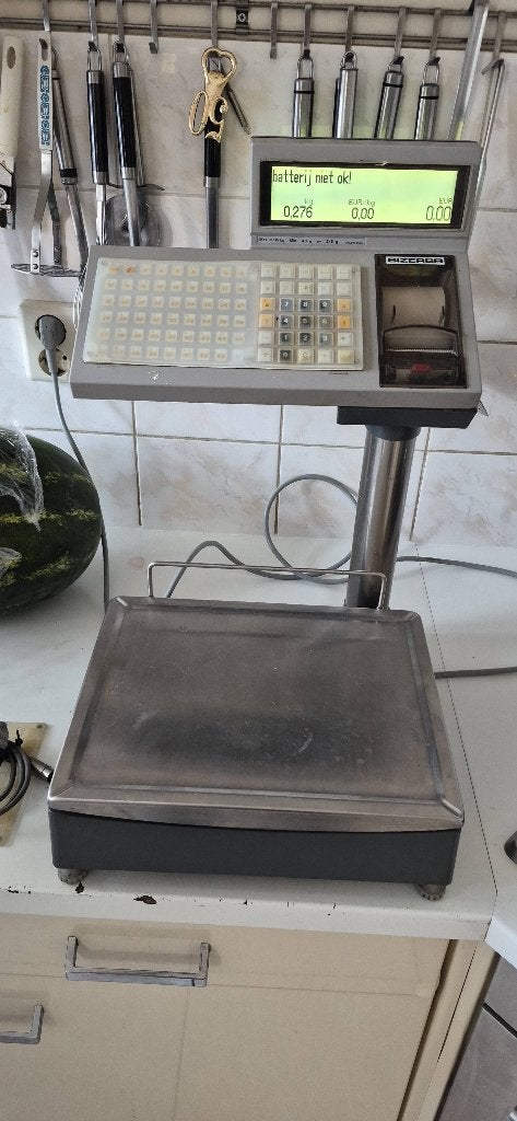 Bizerba sc 800 weegschaal, Witgoed en Apparatuur, Weegschalen, Gebruikt, Digitaal, Winkelweegschaal, 1 tot 500 gram, 10 tot 50 kg