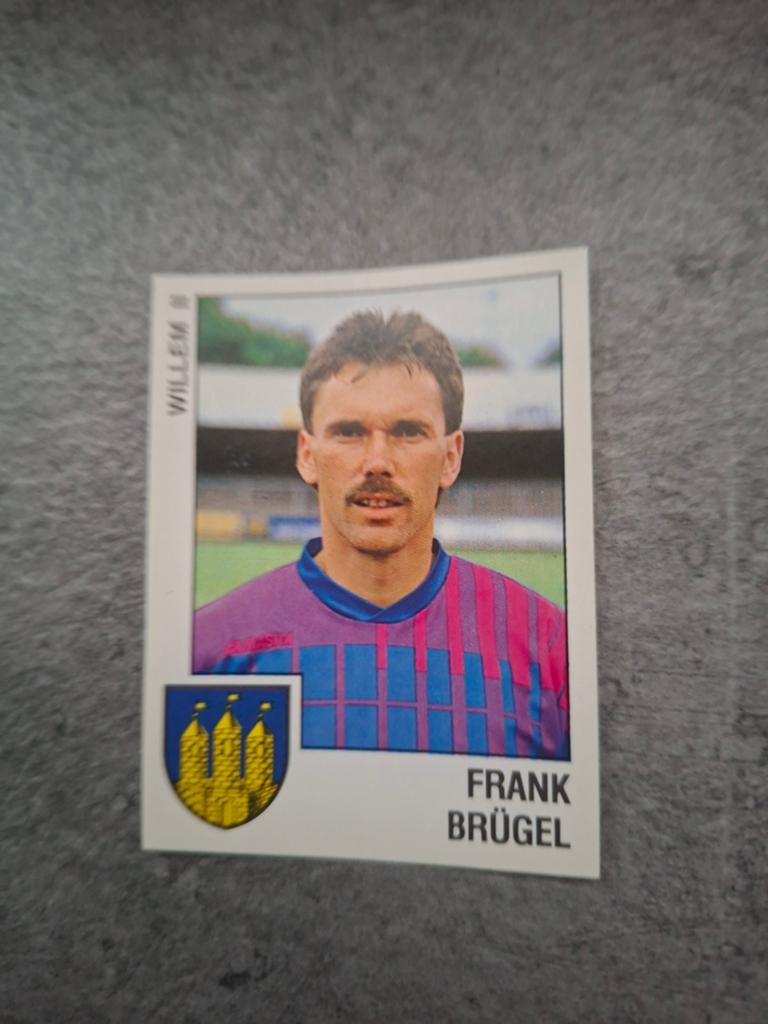 Panini sticker Voetbal 89. Keeper Frank Brugel Willem II., Verzenden, Zo goed als nieuw, Sticker