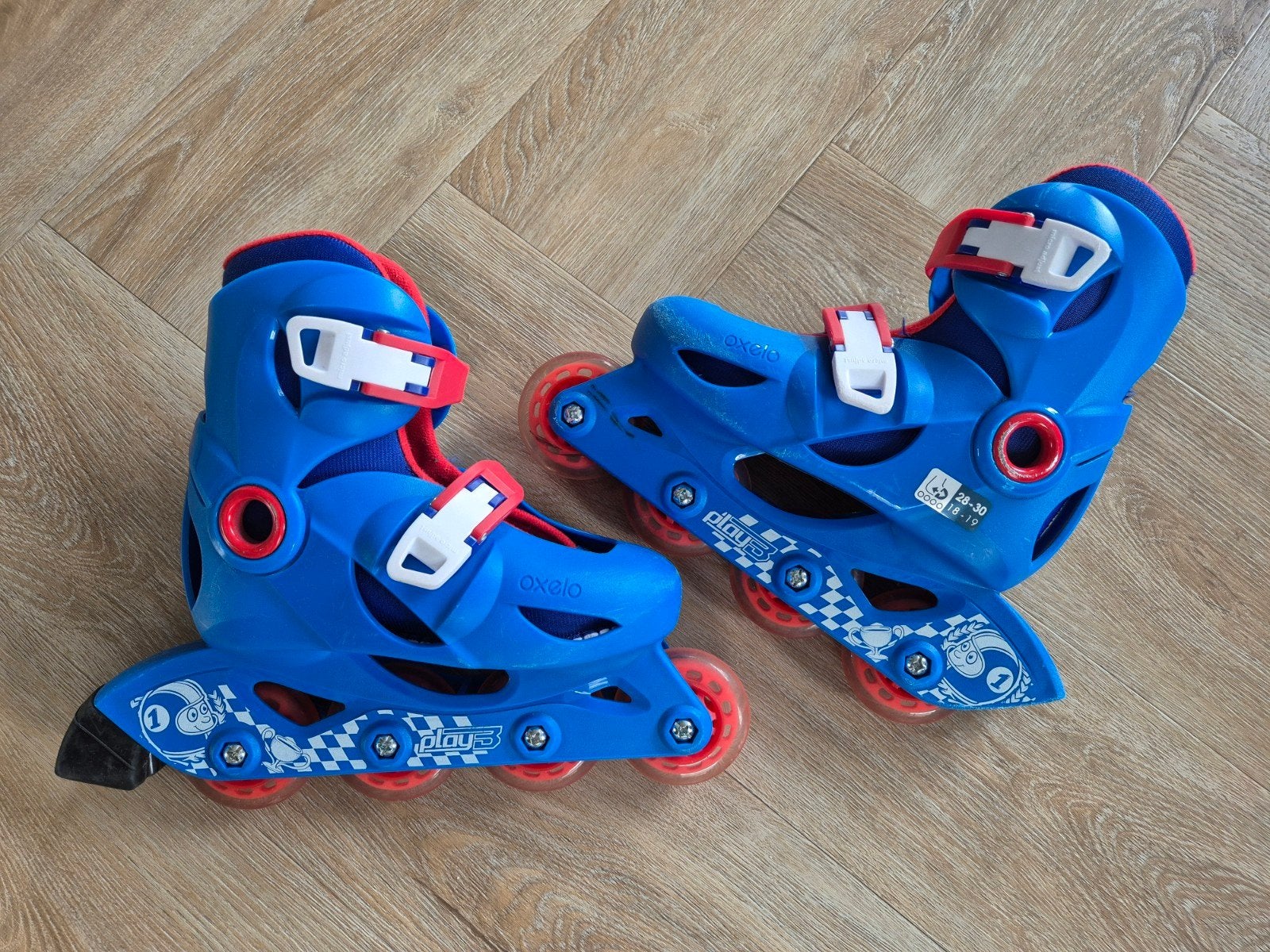 Verstelbare Oxelo Play 3 skeelers - Maat 28-30, Kinderen en Baby's, Ophalen, Gebruikt