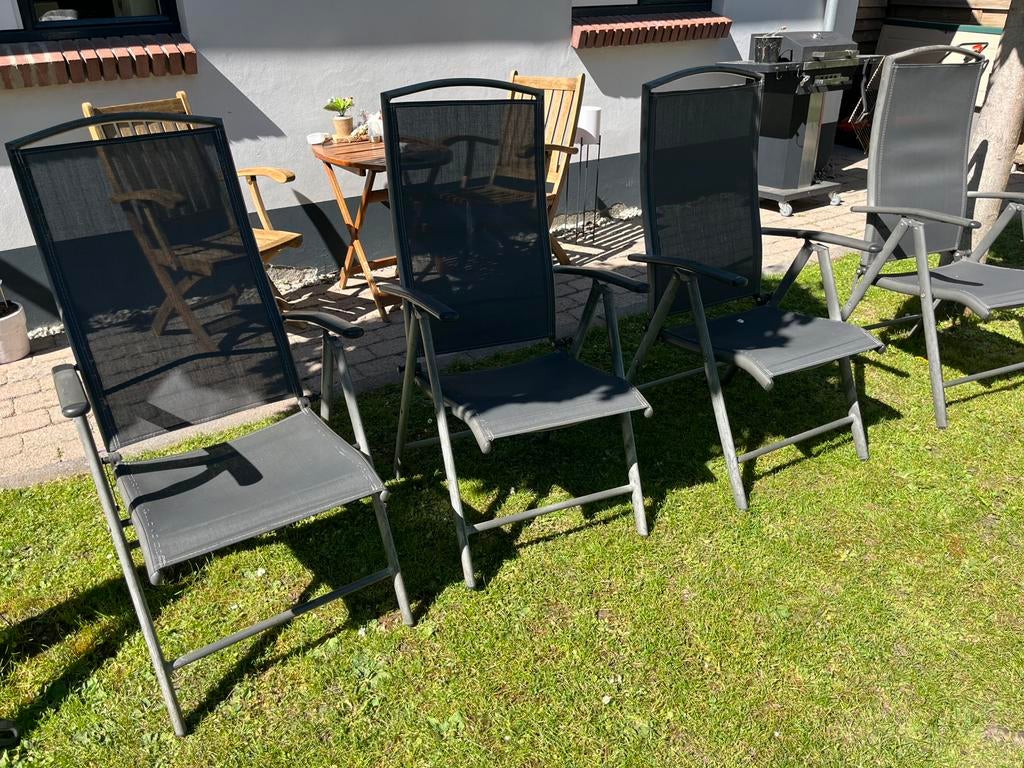 4 tuinstoelen, Tuin en Terras, Ophalen