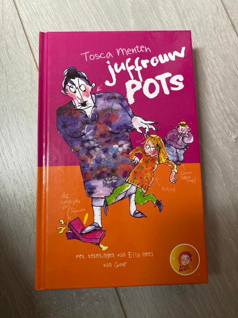 Juffrouw Pots - Tosca Menten (Kinderboek), Ophalen of Verzenden, Zo goed als nieuw, Fictie algemeen