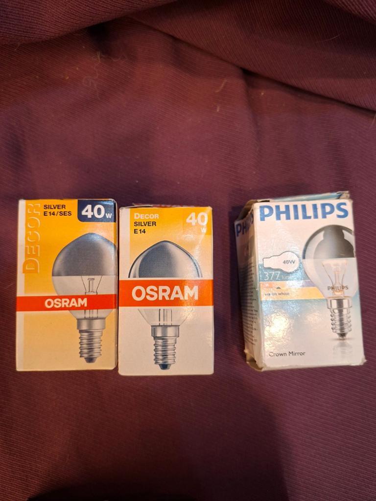 3x Kopspiegel Lamp E14 40W - Philips & Osram, Ophalen of Verzenden
