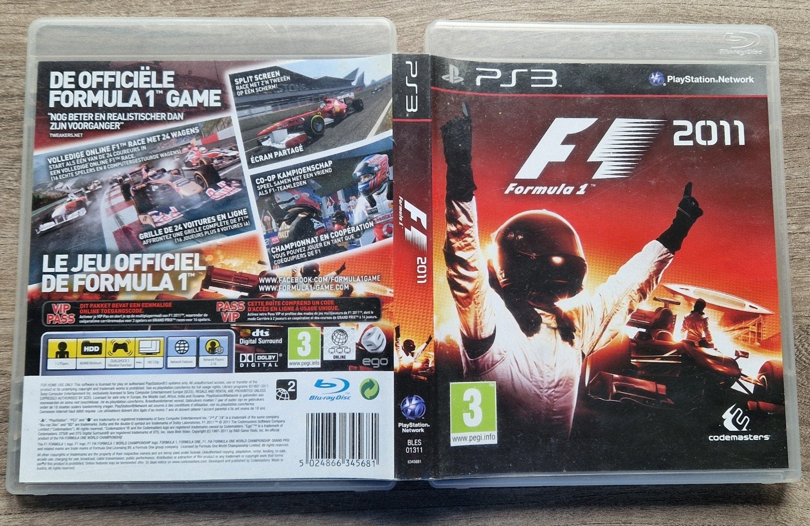 F1 2011 - PlayStation 3 (PS3) Racegame, Racen en Vliegen, Ophalen of Verzenden, Zo goed als nieuw, Eén computer