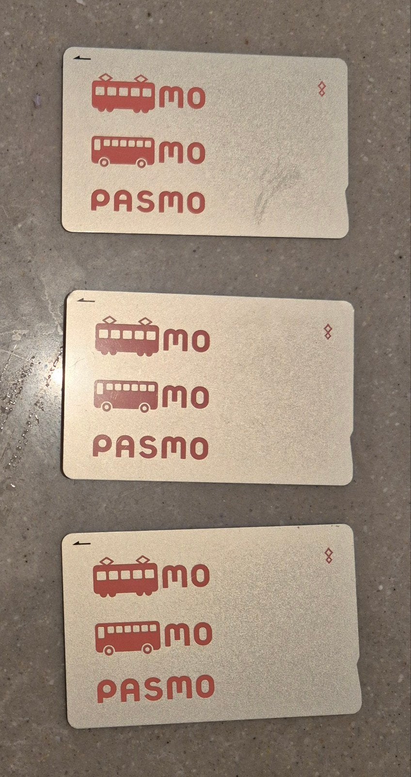3x Pasmo OV kaart voor Japan; tram bus metro trein Tokio etc, Eén persoon, Bus, Metro of Tram, Buitenland, Algemeen kaartje