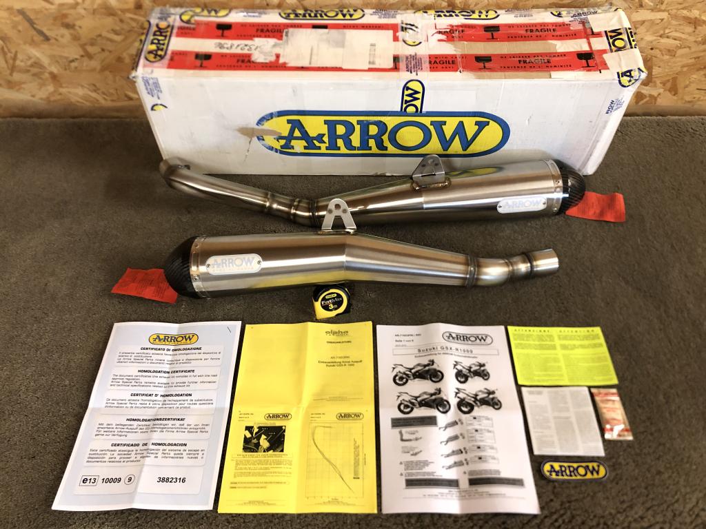 Arrow Pro Racing uitlaten dempers GSXR1000 09-11 K9 L0 L1, Motoren, Verzenden, Arrow Special Parts S.p.A., Nieuw, Info@arrow.it