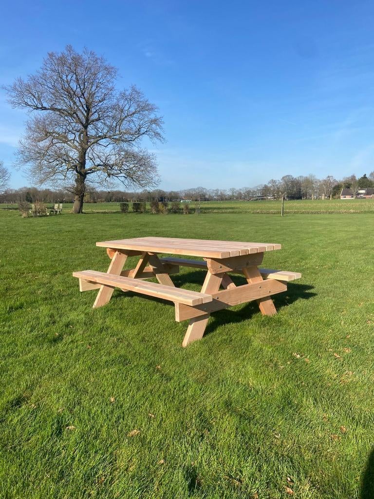 Te koop picknicktafel, zware kwaliteit, AANBIEDING, Ophalen, Nieuw, Rechthoekig, Hout