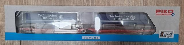 PIKO 72238  H0 pocket wagon T3000e 2x THW 40, Hobby en Vrije tijd, Modeltreinen | H0, Gelijkstroom of Wisselstroom, Nieuw, Wagon