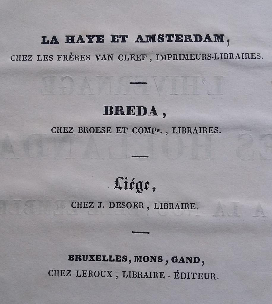 Gedateerd 1838 Boek HOLLANDERS OP NOVA ZEMBLA - Maastricht, Antiek en Kunst, Ophalen of Verzenden