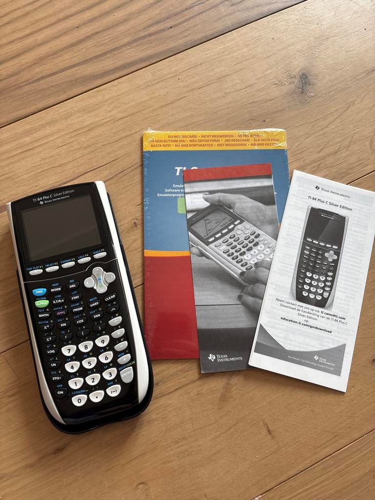 TI-84 Plus C silver edition, Diversen, Ophalen of Verzenden, Grafische rekenmachine, Zo goed als nieuw