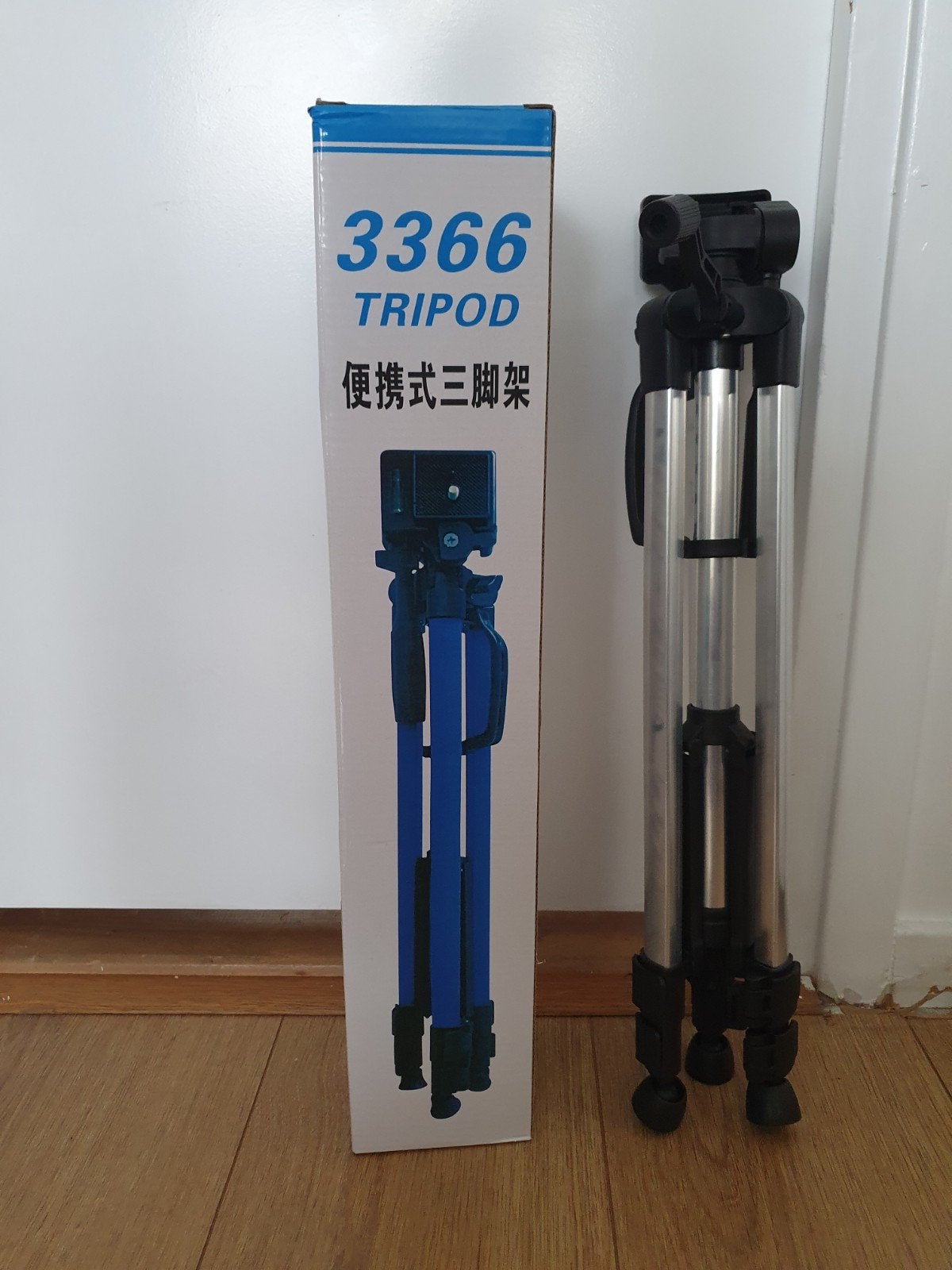 Nieuw 3366 Lichtgewicht Statief met Telefoonhouder, Overige merken, Nieuw, Met waterpas, 125 tot 150 cm