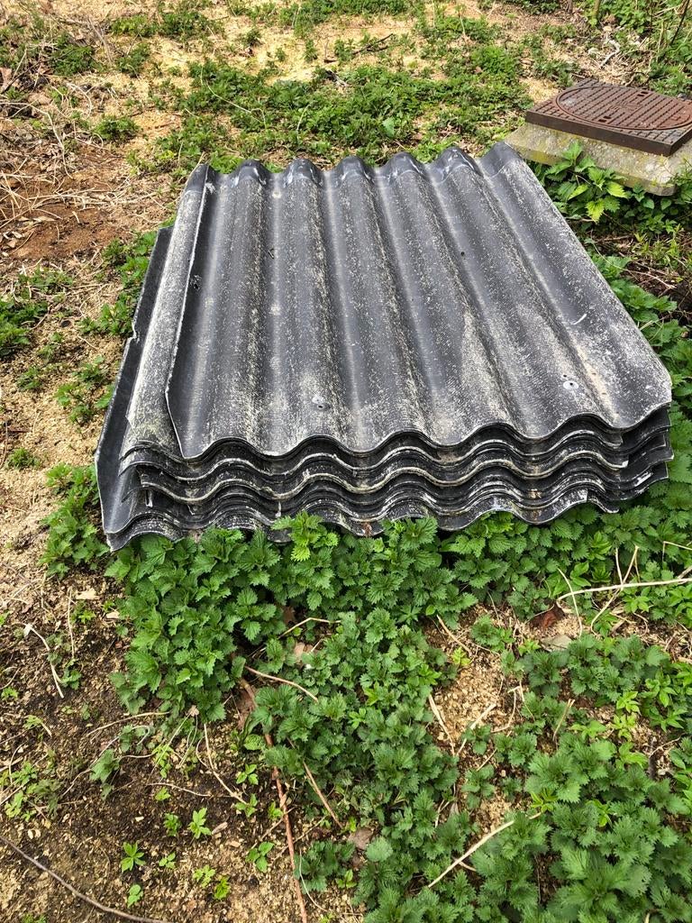 Gebruikte golfplaten voor dak of schur ophalen in Den Haag, Kunststof, Gebruikt, Zwart, Ophalen of Verzenden
