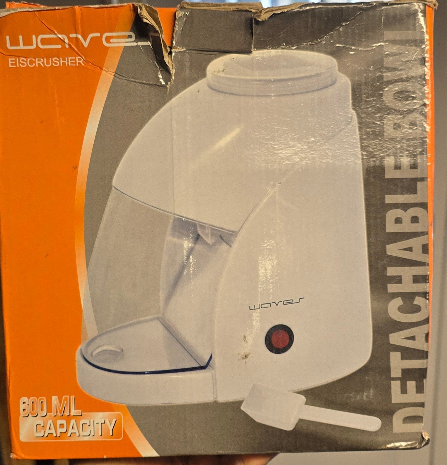 Wales Ice Crusher - IJscrusher met afneembare kom, Ophalen of Verzenden, Zo goed als nieuw, Vaatwasserbestendig, Minder dan 1 liter