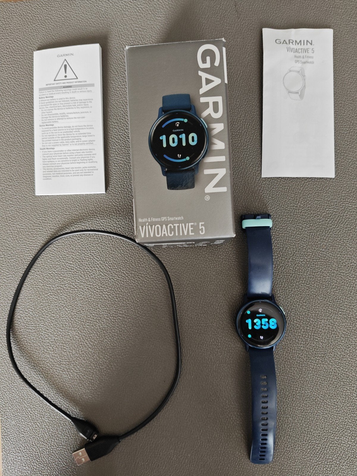 Garmin Vivoactive 5 GPS Smartwatch, Gebruikt, Blauw, Conditie, Garmin