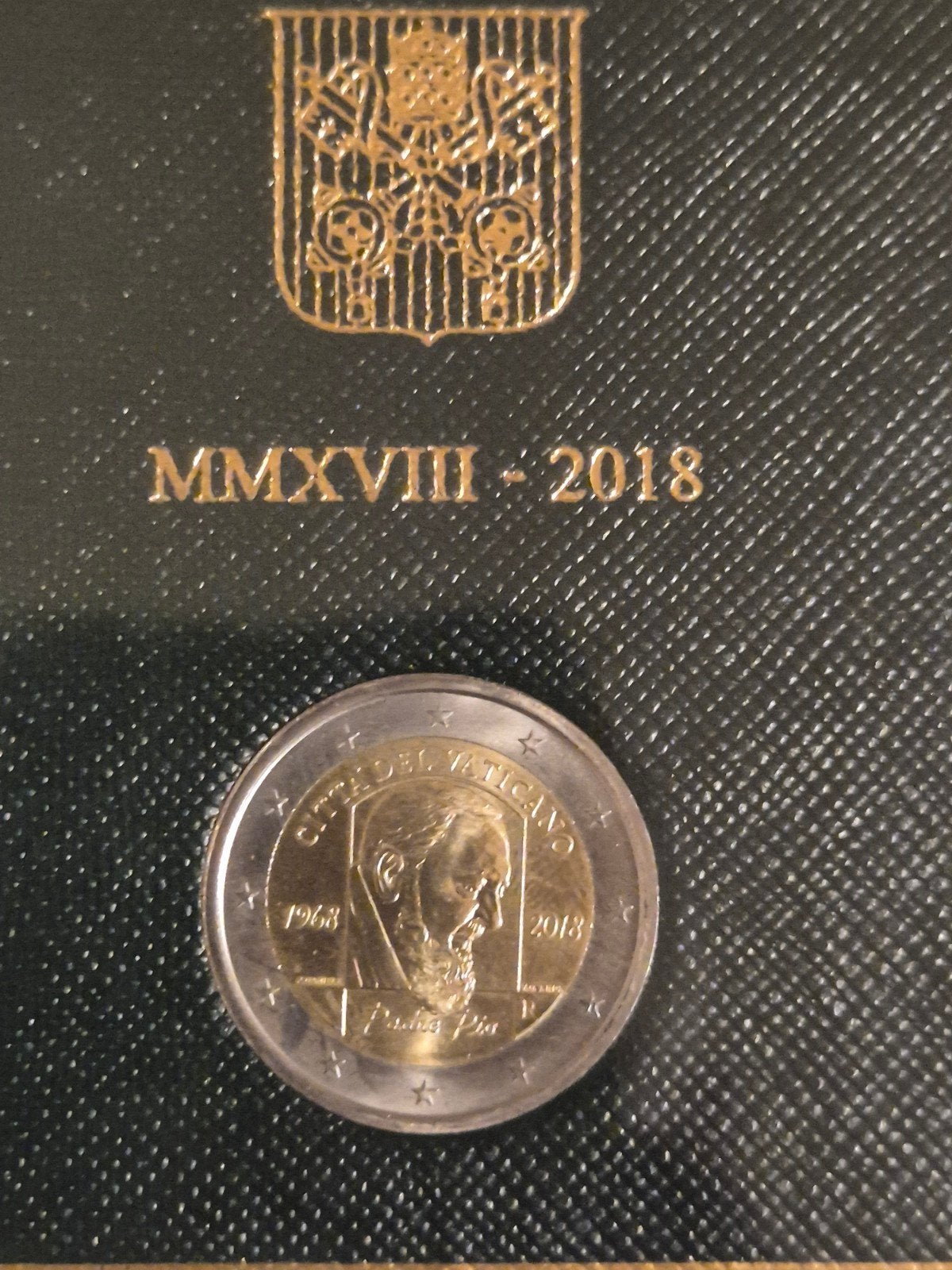 Vaticaanstad 2 Euro Herdenkingsmunt 2018 - Padre Pio, Ophalen of Verzenden, Vaticaanstad, 2 euro, Losse munt
