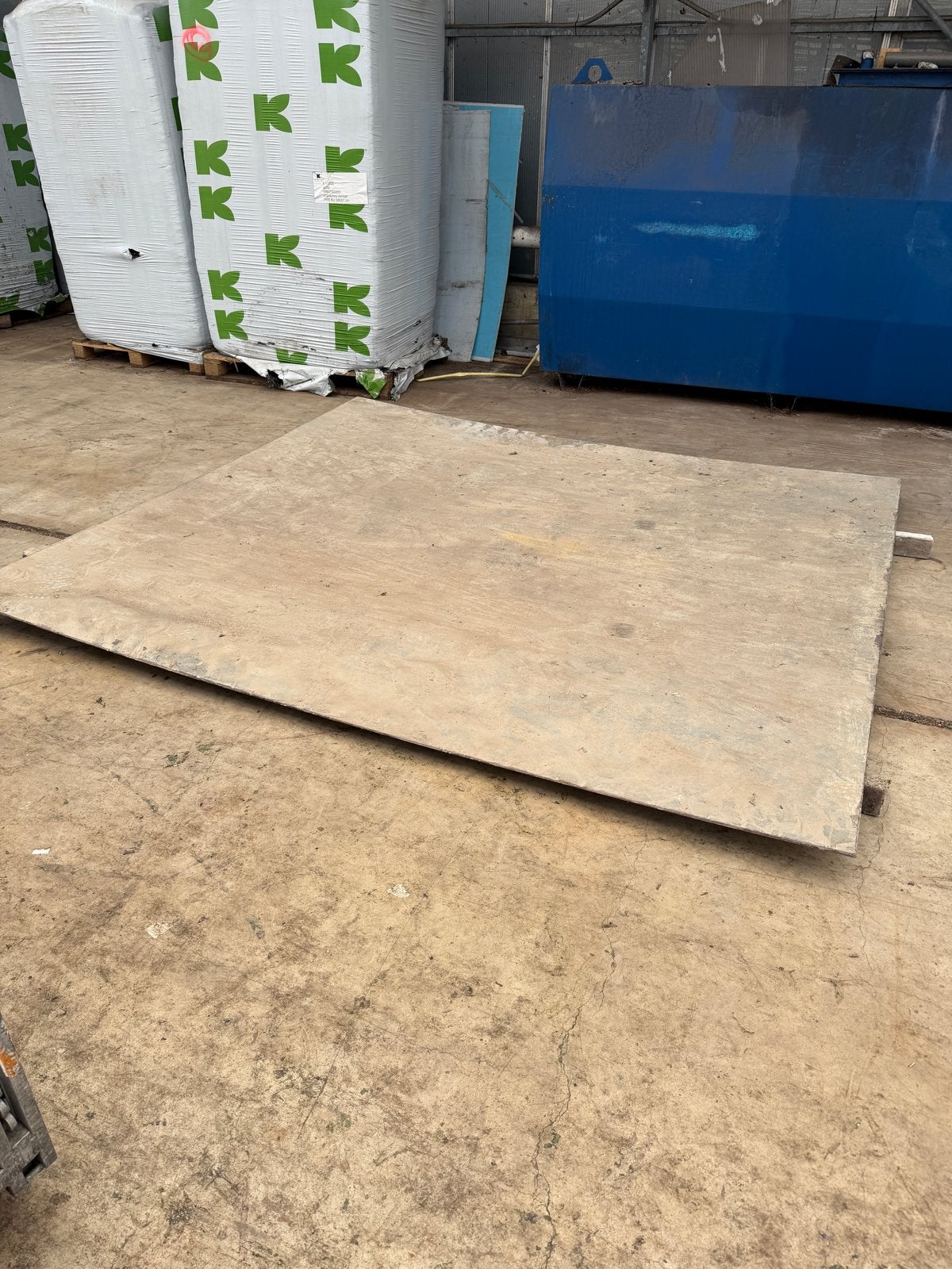 Stalen plaat - 270x250 cm, 0,8 cm dik, Doe-het-zelf en Verbouw, Metalen, Ophalen, Gebruikt, IJzer