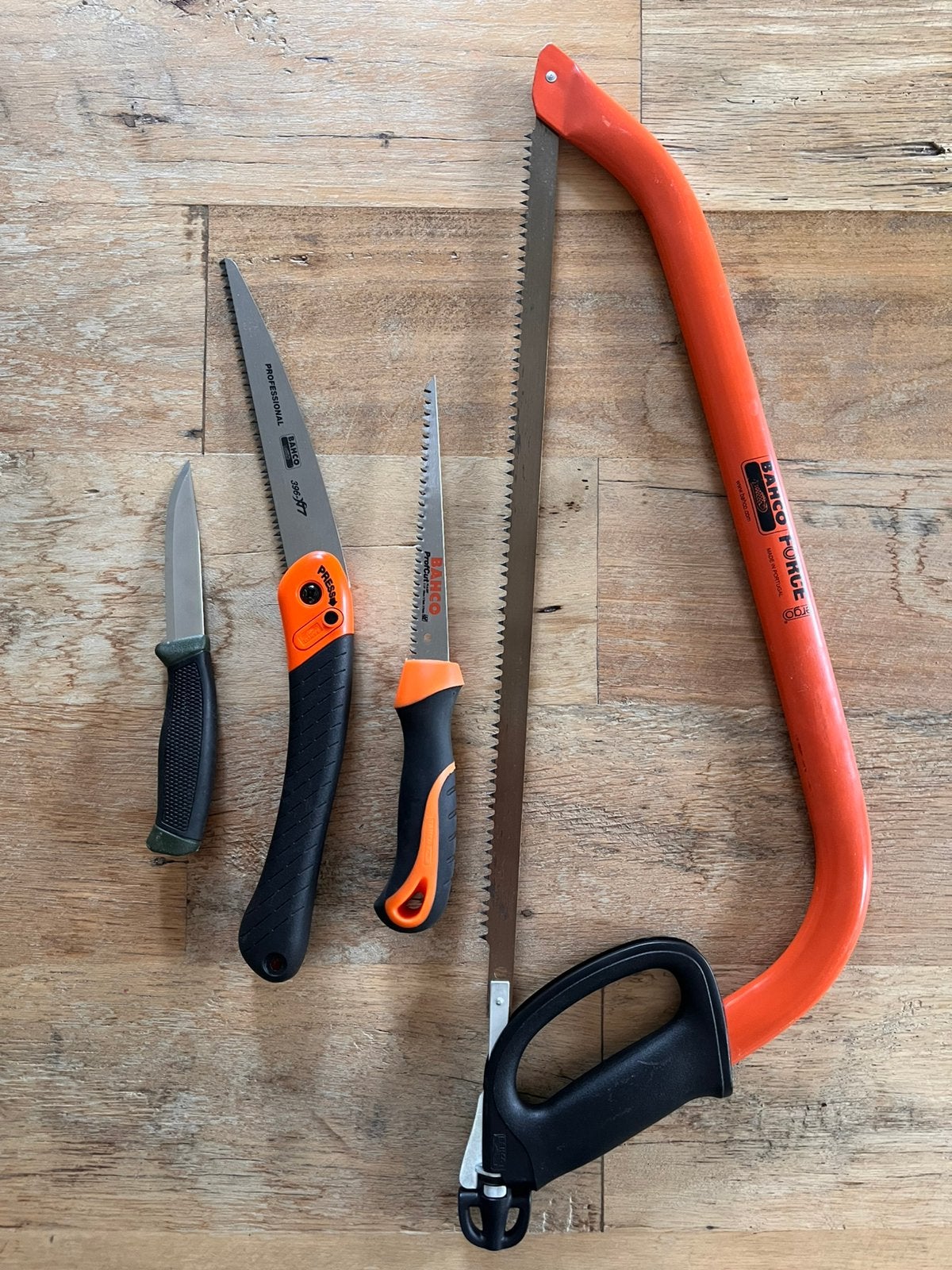 Outdoor Zaag- en Messenset - 4-delig – Bushcraft / Tuin, Ophalen, Nieuw
