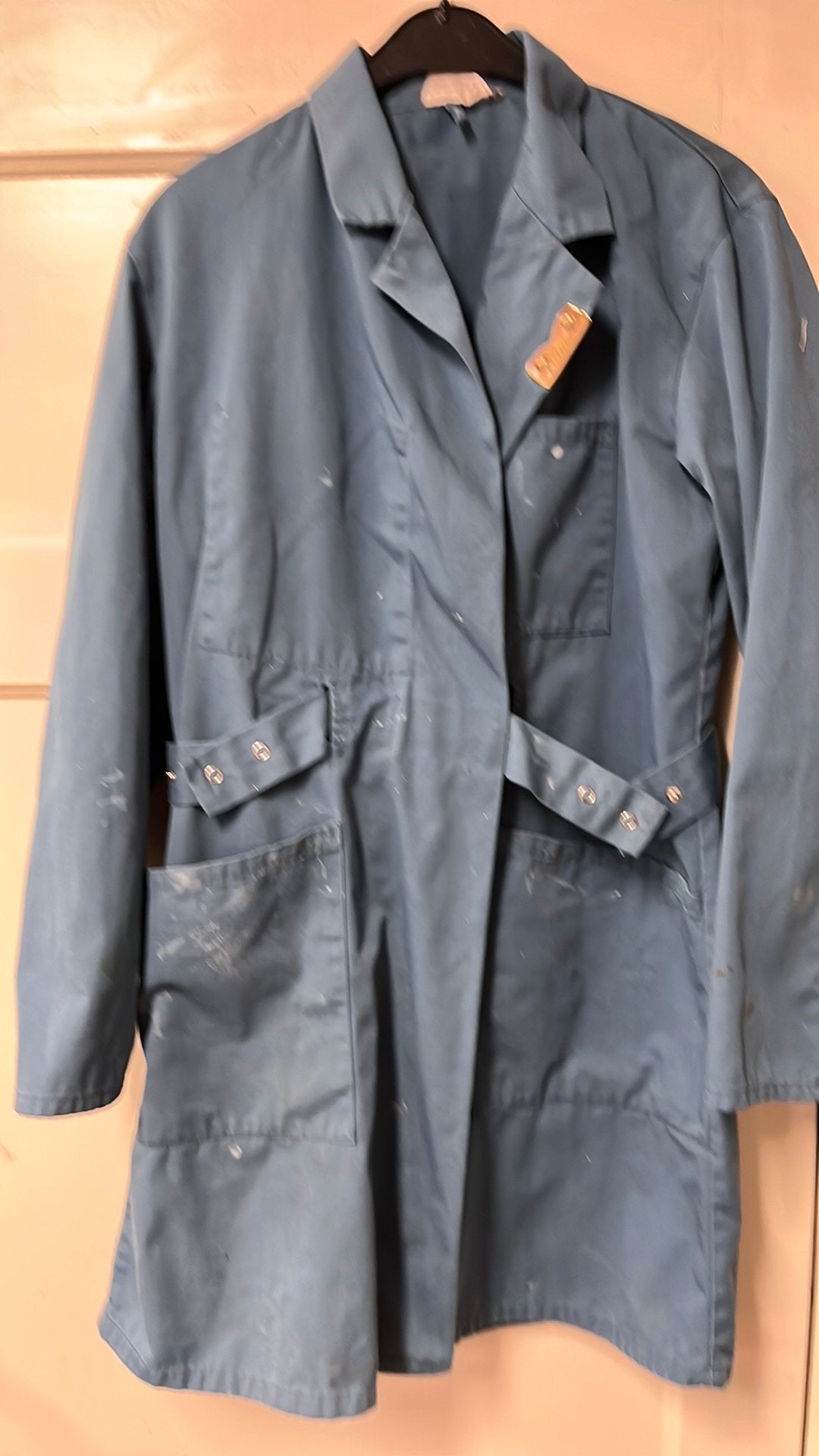 Werkjas middenblauw maat 48, Ophalen, Gebruikt, Heren, Jas
