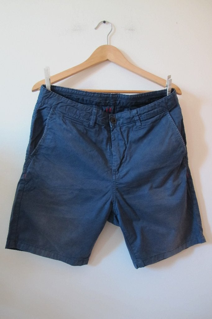 Blue cotton Bermuda shorts (ZARA), Zara, Ophalen of Verzenden, Gedragen, Maat 48/50 (M)