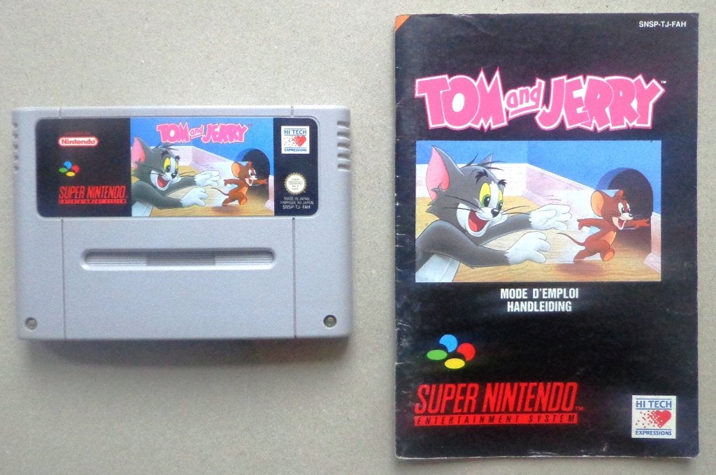 Tom and Jerry voor de Europese Super Nintendo + boekje, 1 speler, Ophalen of Verzenden, Gebruikt, Vanaf 3 jaar