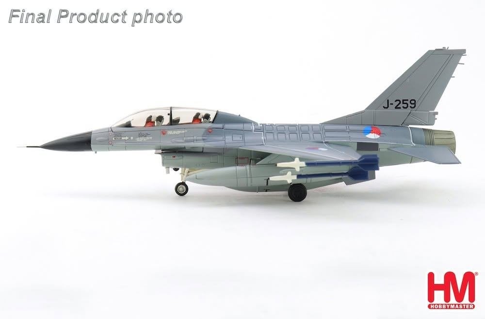 HM HA38079 F-16B Fighting Falcon J-259 KLu LEVERBAAR !, Ophalen of Verzenden, Nieuw, Schaalmodel
