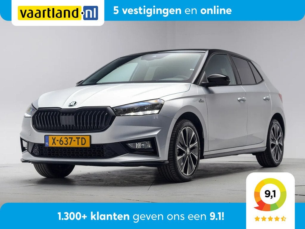 Skoda Fabia 1.0 TSI Monte Carlo 5-drs [ Pano Navi Apple/Andr, 95 pk, Bedrijf, Handgeschakeld, Automatische klimaatregeling