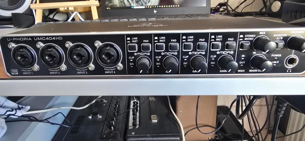 Behringer U-PHORIA UMC404HD Audio Interface - Goede staat, Muziek en Instrumenten, Mengpanelen, Gebruikt, Minder dan 5 kanalen