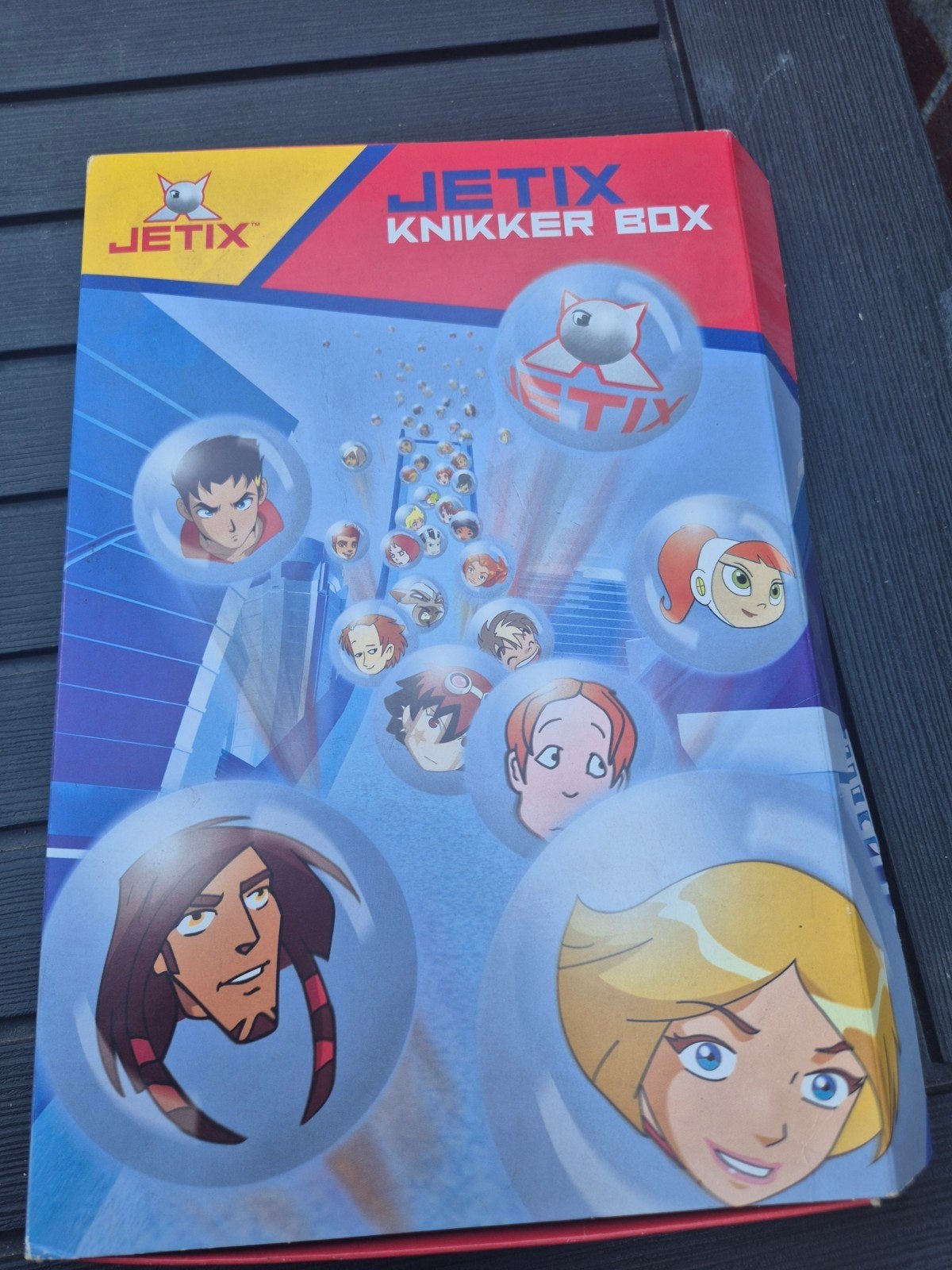 Jetix Knikker Box met knikkers en verzamelboek, Ophalen of Verzenden