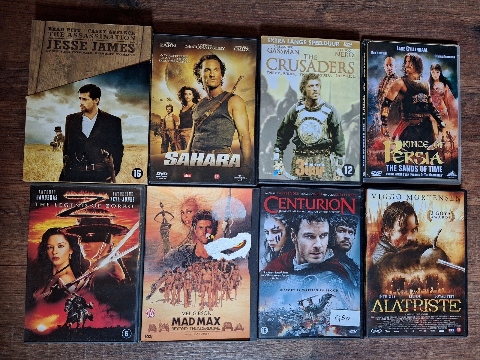 Actie/Avontuur DVD Collectie: 8 Films, Vanaf 16 jaar, Nederlands, Actiethriller, Ophalen of Verzenden