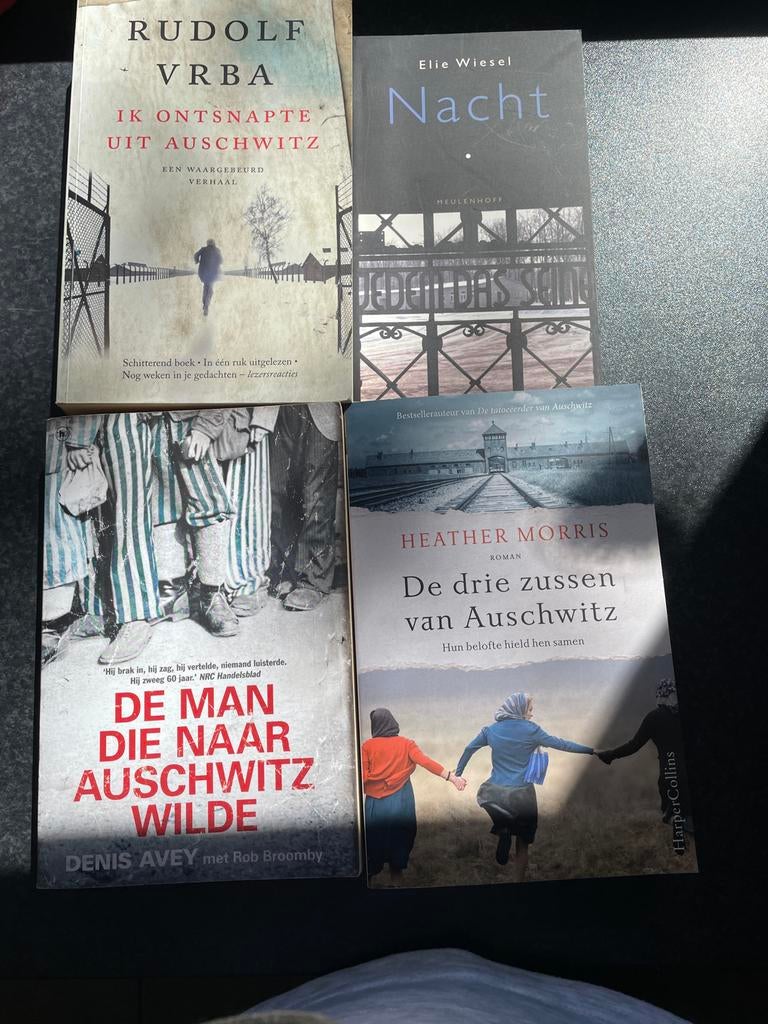 4 meeslepende oorlogsverhalen uit Auschwitz, Boeken, Oorlog en Militair, Ophalen of Verzenden, Tweede Wereldoorlog, Gelezen, Algemeen