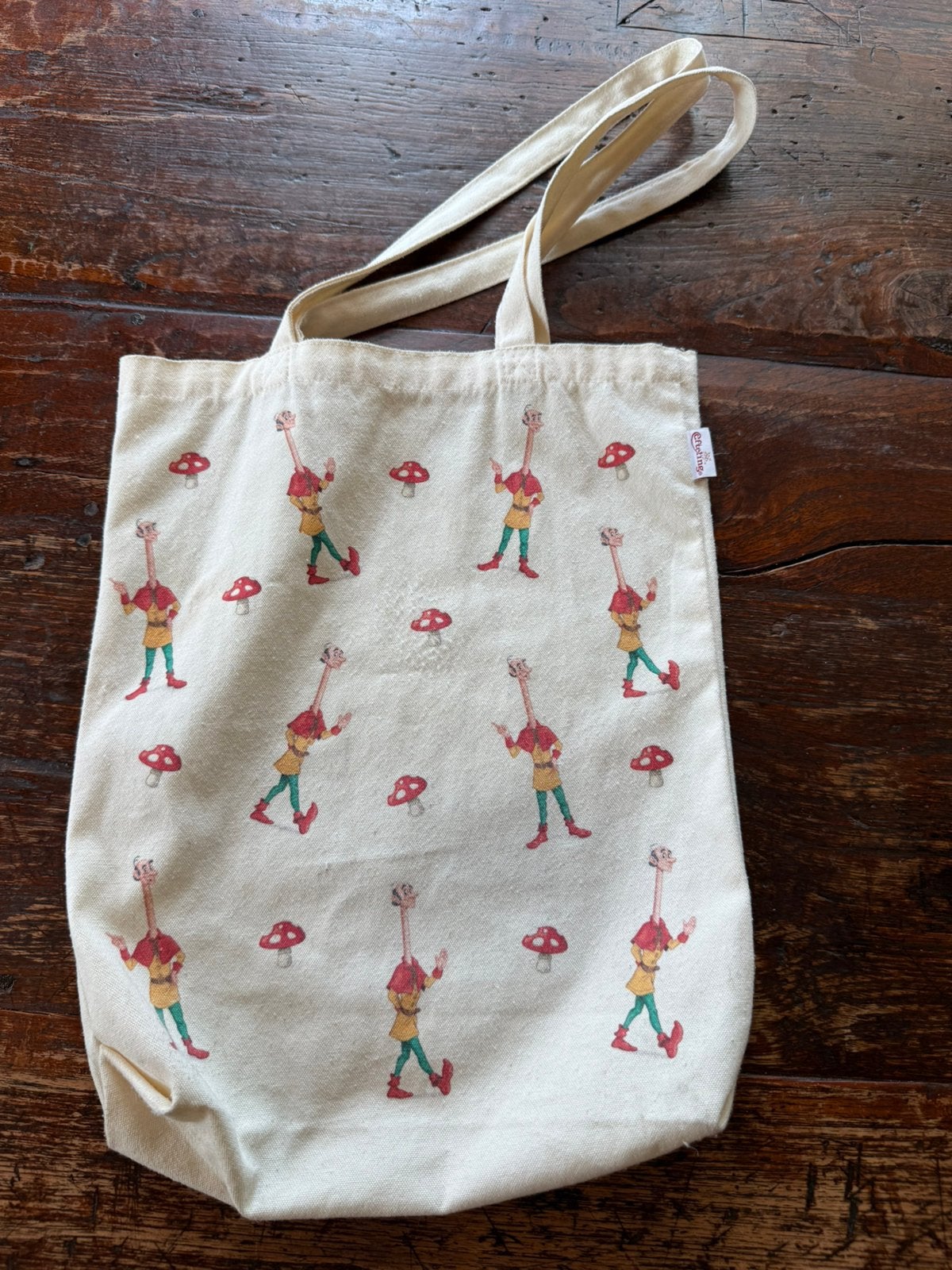 Tote bag stoffen tas stof Efteling Langnek, Ophalen of Verzenden, Gebruikt