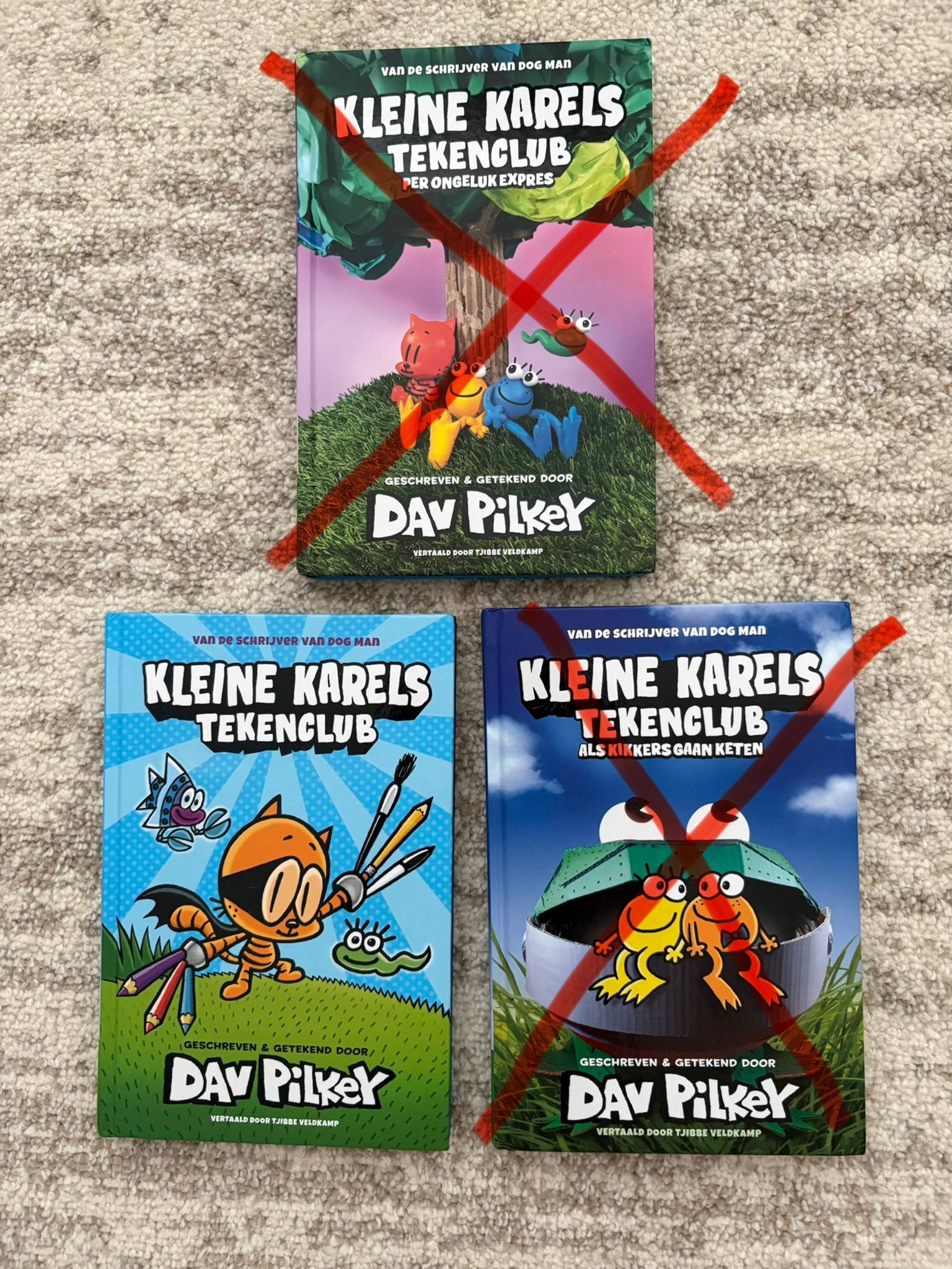 Kleine Karels Tekenclub - Deel 1 (Dav Pilkey), Ophalen of Verzenden, Zo goed als nieuw, Fictie algemeen