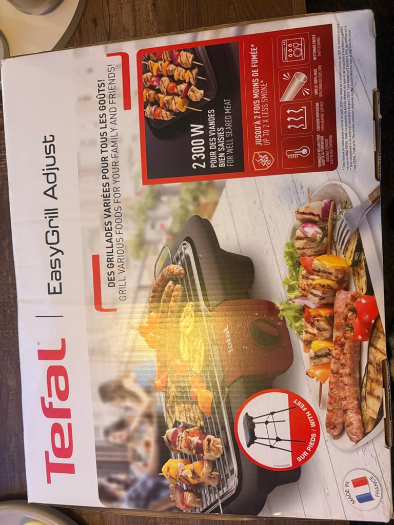 Tefal Easygrill Adjust - Nieuw in doos!, Ophalen of Verzenden, Nieuw