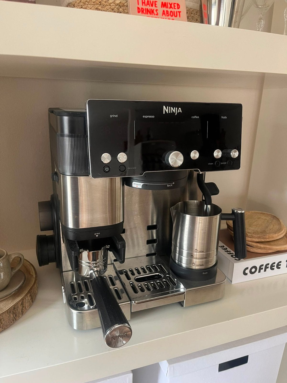 Koffiemachine Ninja luxe cafe, als nieuw!, Ophalen, Zo goed als nieuw, Koffiemachine, Koffiebonen