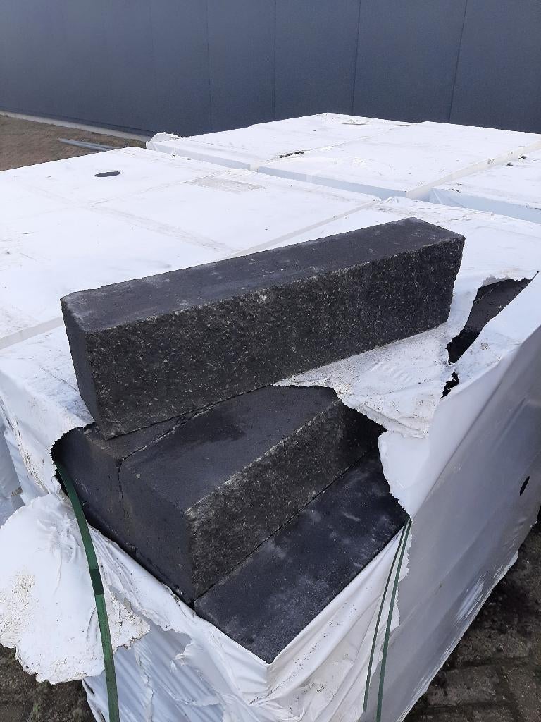 Wallblock 12x15x60 Antraciet, Ophalen, Blok, Nieuw, Beton