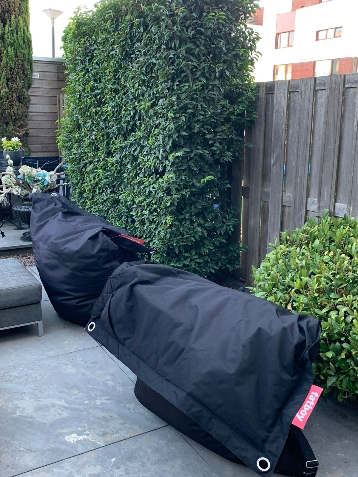 2 x Fatboy outdoor buggle up zwart, Ophalen, Gebruikt, Zwart