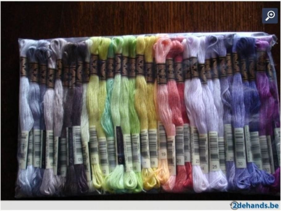 DMC borduurgarens - 35 laatste uitgebrachte kleuren, Ophalen of Verzenden, Nieuw, Handborduren, Borduurgaren of Zijde
