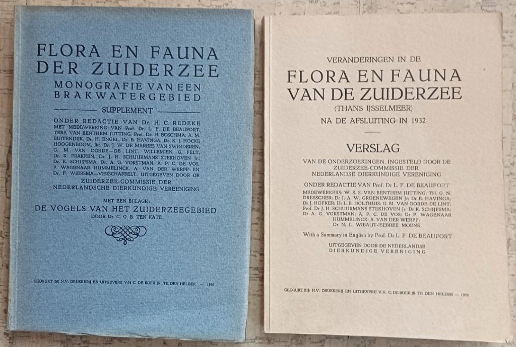Flora en Fauna van de Zuiderzee (2 delen), Gelezen, Ophalen of Verzenden, HC Redeke en LF de Beaufort, Natuurwetenschap