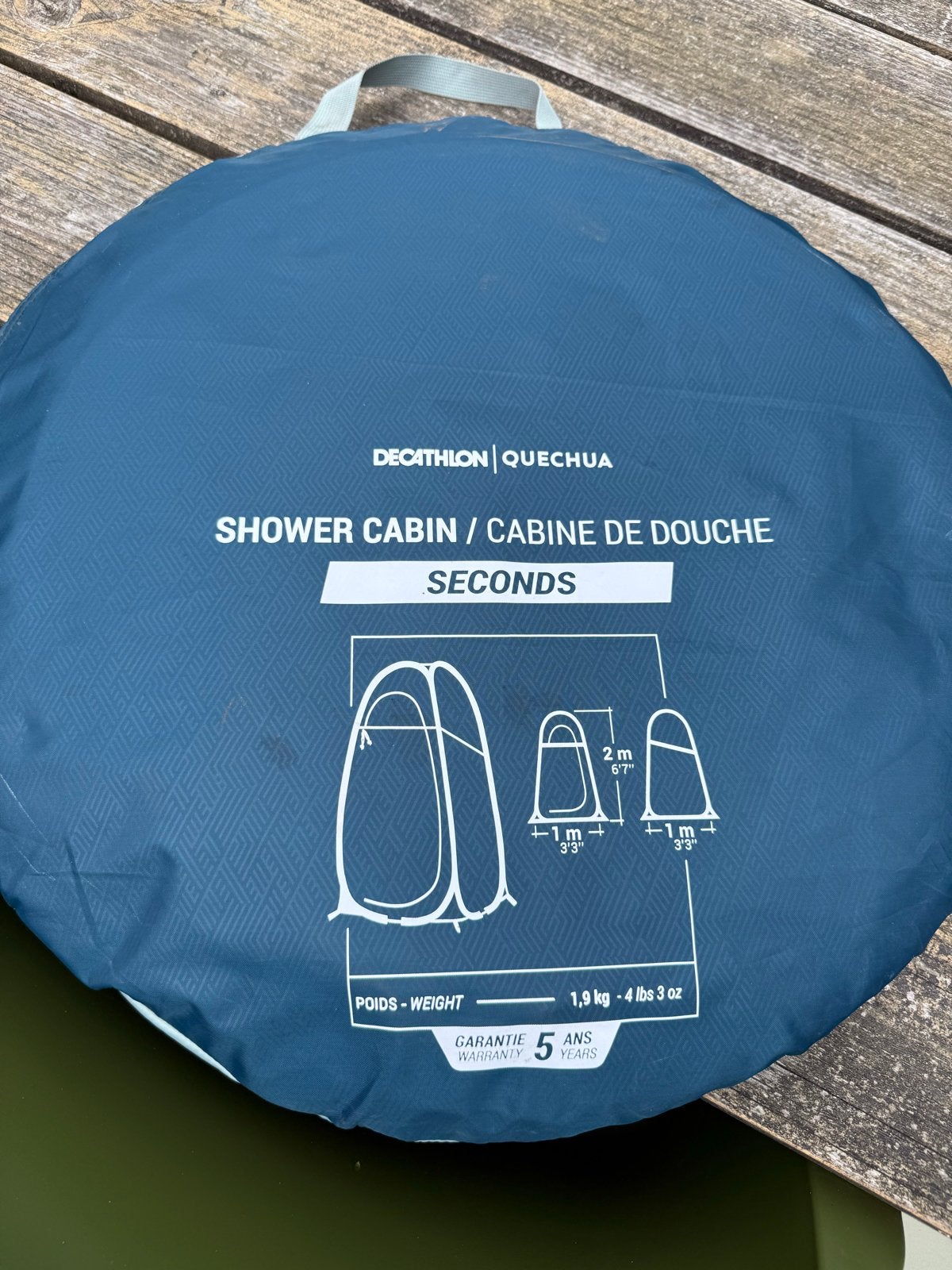 Decathlon Quechua Douchetent - Gebruikt, Caravans en Kamperen, Ophalen, Gebruikt