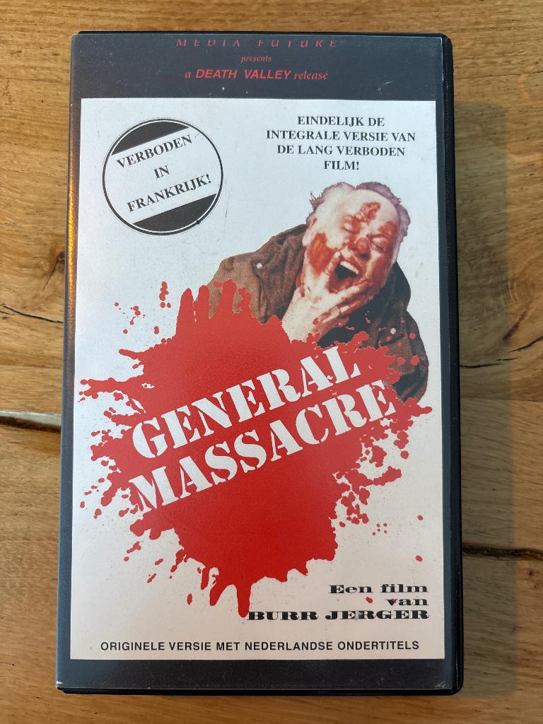 VHS General Massacre, Vanaf 16 jaar, Ophalen of Verzenden, Gebruikt, Overige genres