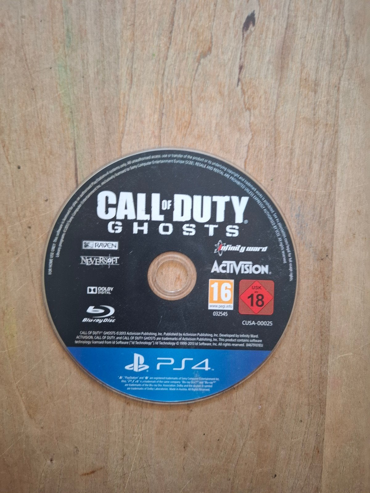 Call of Duty Ghosts PS4 - Goede staat, zonder hoesje, Online, Gebruikt, Shooter, 1 speler