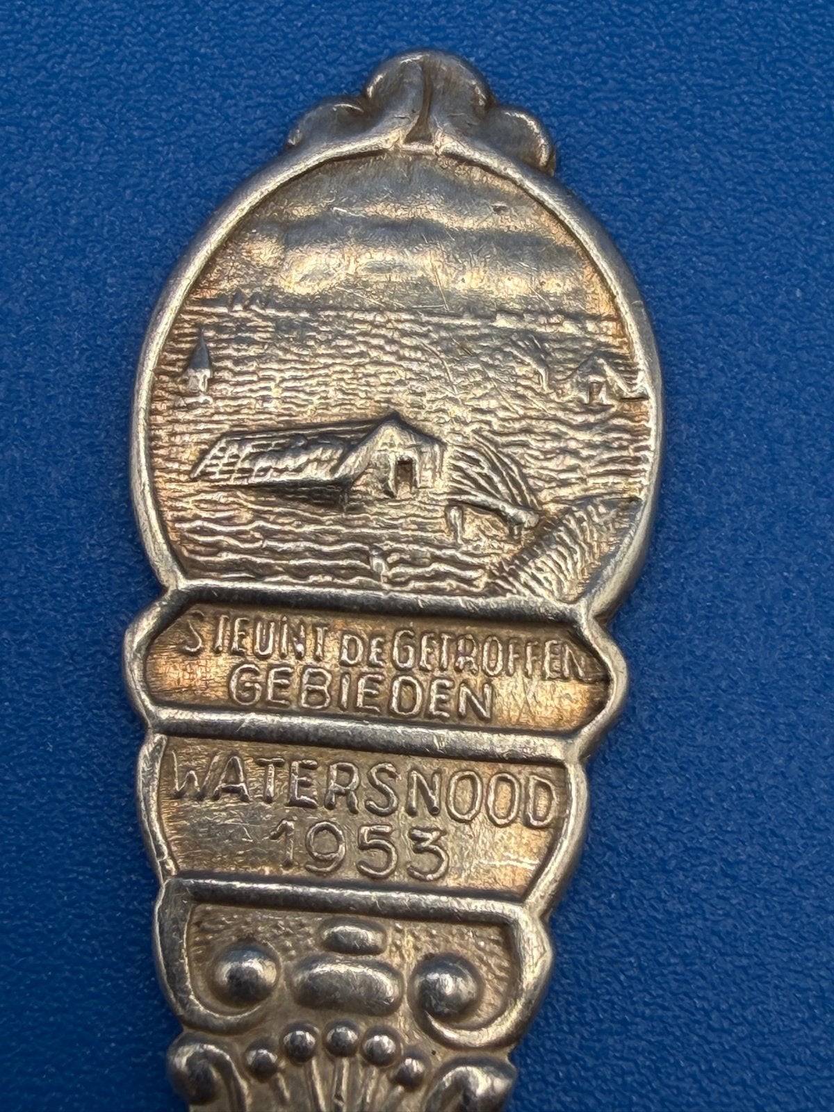 Herdenkingslepel Watersnoodramp 1953 - Sola, Ophalen of Verzenden
