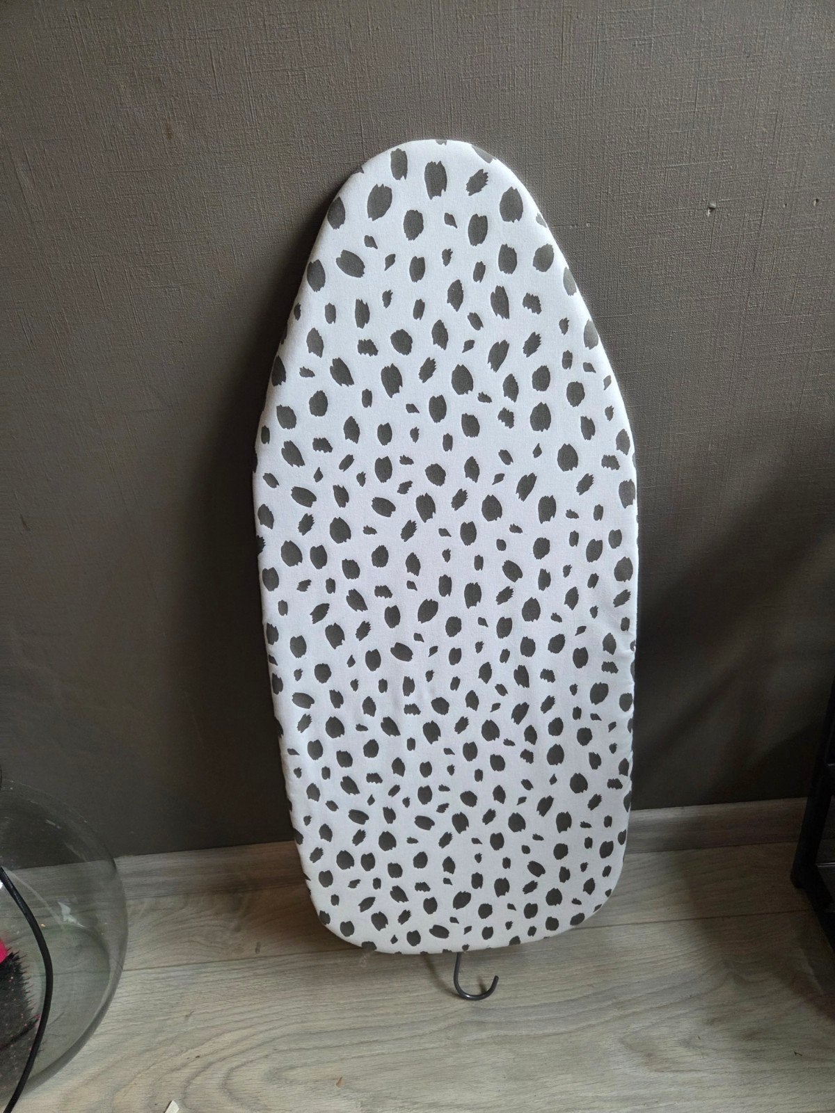 Compacte tafel strijkplank met luipaardprint, Ophalen, Gebruikt