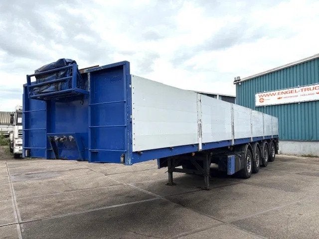 Kwb KWB P-504-STI-H 4-AXLE FLATBED TRAILER (SAF AXLES / 2x S, Blauw, Overige brandstoffen, Origineel Nederlands, Bedrijf