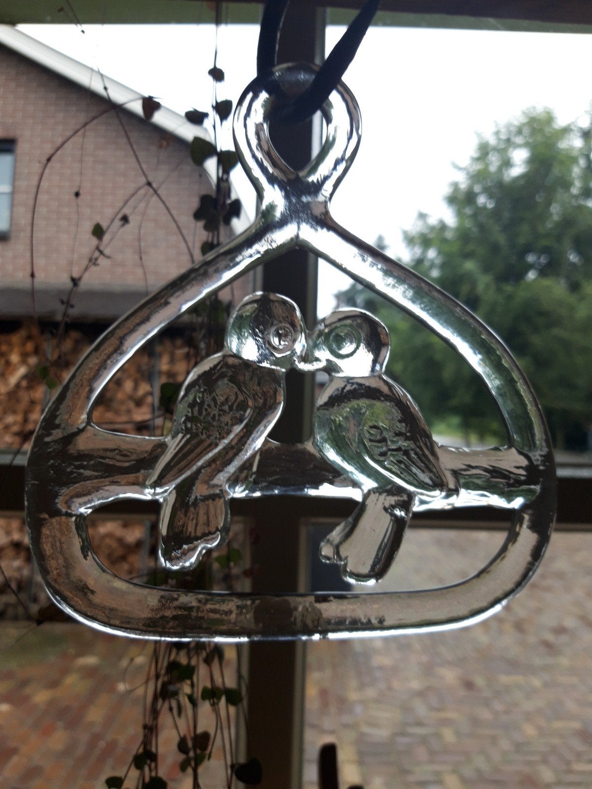 Vintage  Kosta Boda  Raamhanger Suncatcher. Bird Lovers., Ophalen of Verzenden