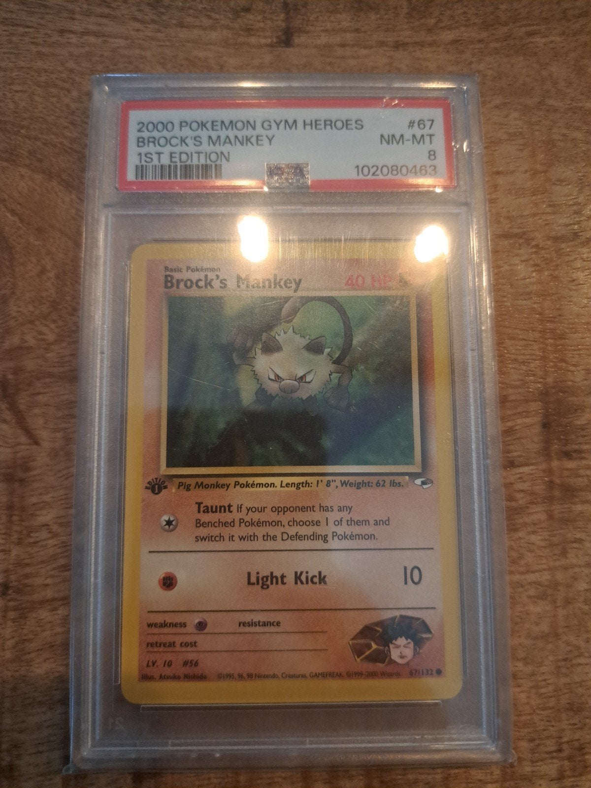 Psa 8 1st edition Brock's Mankey, Ophalen of Verzenden, Zo goed als nieuw